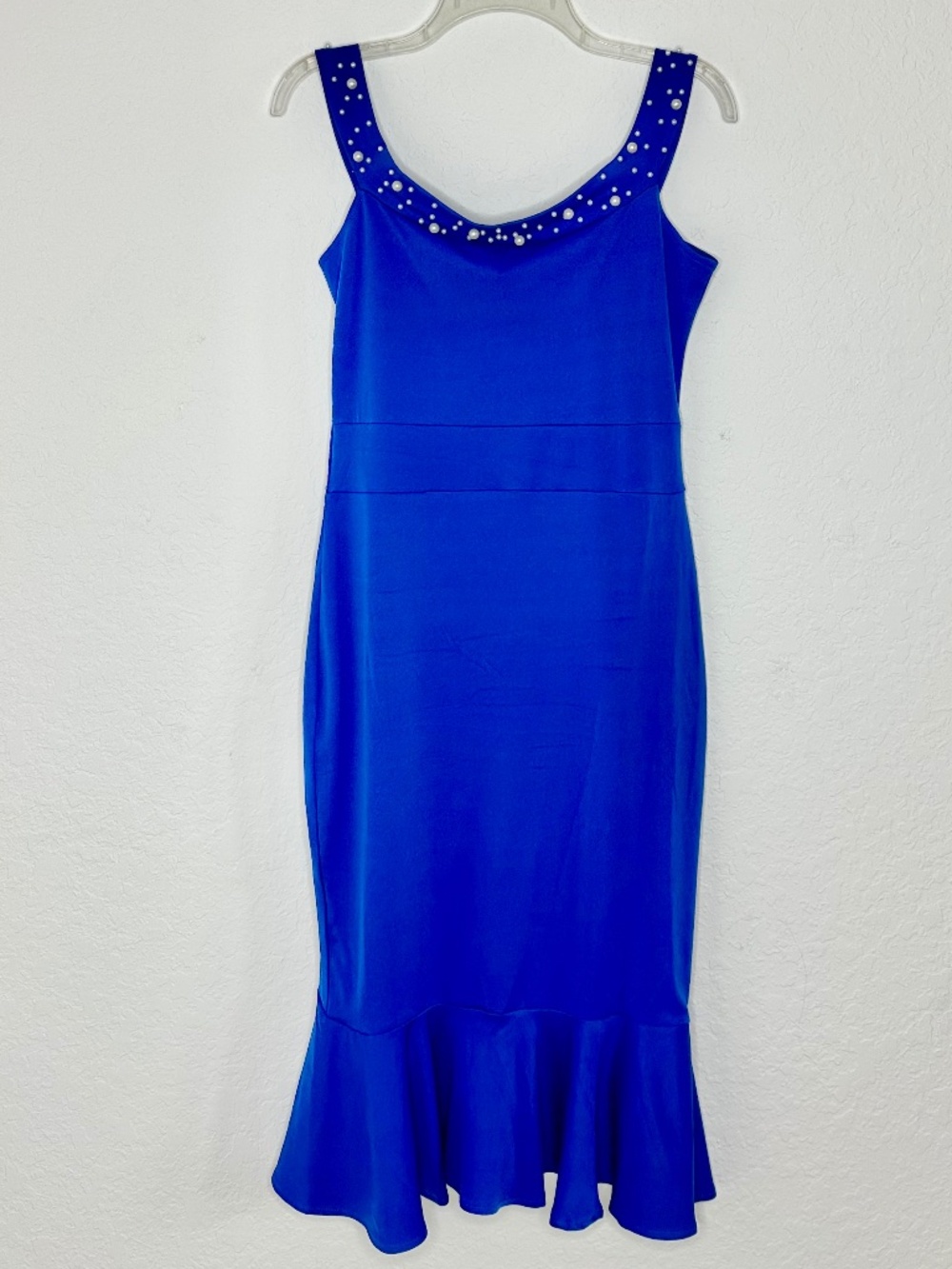 ChicMe Royal Blue Midi Bodycon Dress, Size L - Picture 9 of 12